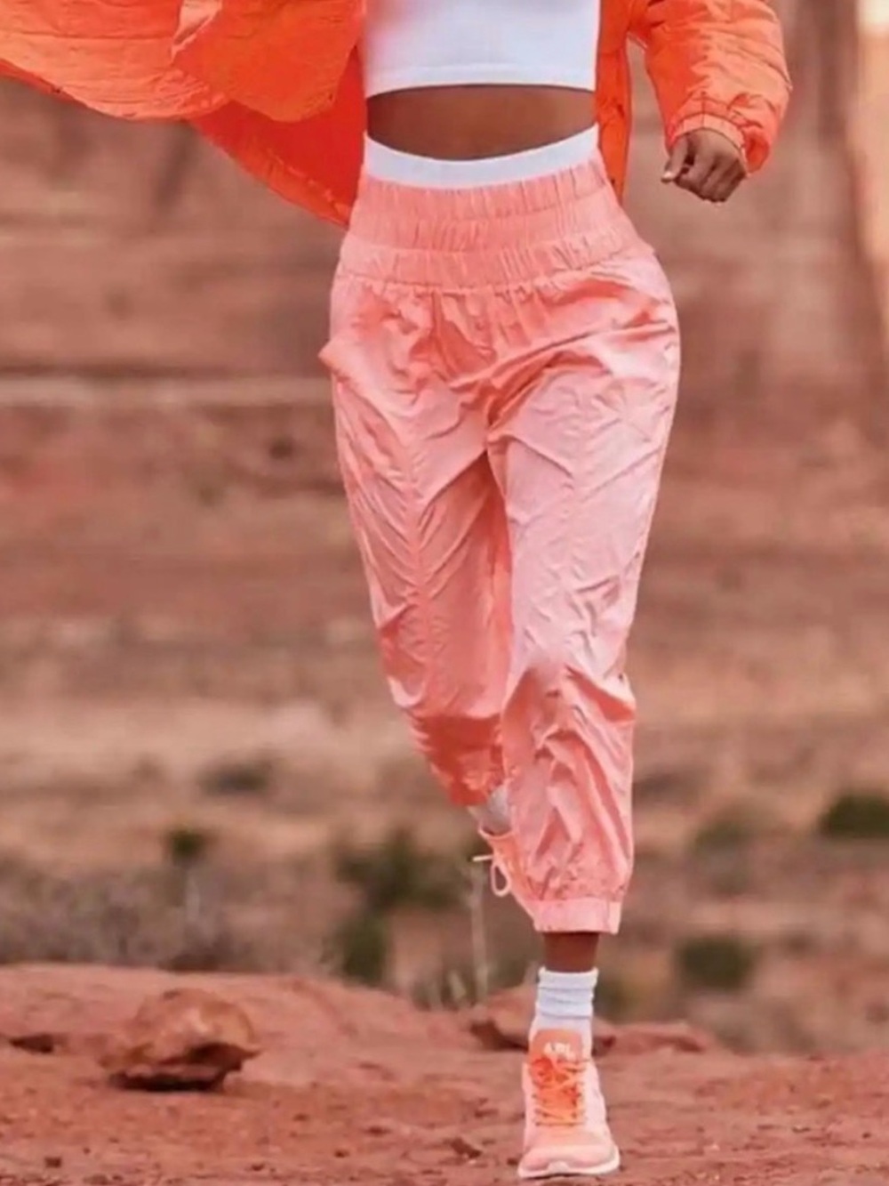 Free people FP movement Way home joggers in papaya punch size SP